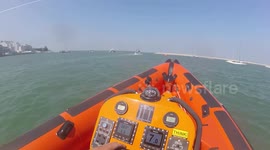 RNLI rescue female boater injured by rogue wave on the Isle of Wight