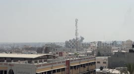 Israeli airstrikes hit southern Gaza Strip’s Khan Younis