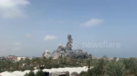 Israeli airstrike on Deir al-Balah kills several