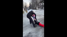 Family shares the hilarious side of vacationing in chilly Lapland