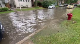 US: Heavy Downpour Causes Flooding in Chicago Area