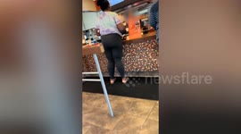 Popeyes worker and customer involved in huge argument in front of 'shocked' diners