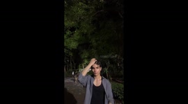 Dogs bark and interrupt dance attempt in park in New Delhi, India
