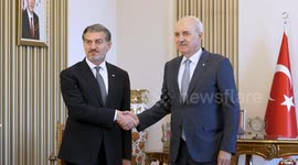 Turkish parliament speaker meets Georgian President to strengthen bilateral ties