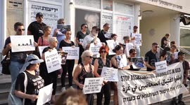 Israel: Journalists in Israel protest against attacks on press in Gaza