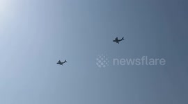 Airdrop of humanitarian aid continues over Gaza Strip