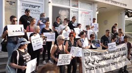 Journalists in Israel protest against attacks on press in Gaza