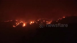 Forest fire continues in Türkiye’s Mersin