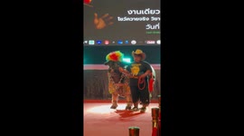 Schoolboy proudly shows off his pet buffalo at animal fashion show