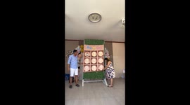 Father has amusing reaction to baby girl gender reveal