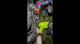 Baby pulled from wreckage of overturned truck following crash in Thailand