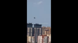 Drone strike damages residential buildings in Rostov-on-Don, Russia