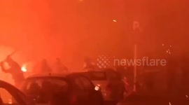 Serbia: Serbians Battle Outside Ruling Party HQ