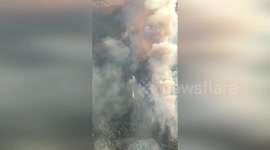 Türkiye: Helicopter Battles Raging Wildfire In Buca Caught