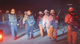 US, Los Angeles: Gorman King Wildfire Part 3