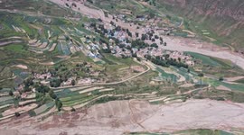 China: Post-flood reconstruction starts in northwest China county