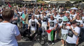 Journalists in Sweden protest Israel’s killing of colleagues in Gaza