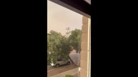 Cell Tower Workers Stuck In Swaying Crane During Dust Storm