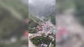 India: Devastating incident unfolds as massive cloudburst washes away entire village, 5 succumbs to injuries while many feared washed away