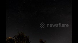 Timelapse: Perseid meteors steak across sky above North Yorkshire