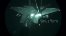 Yemen: U.S. Air Force Moonlight Refueling Over The Middle East