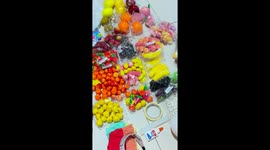 Schoolgirl has incredible costume made with synthetic fruits