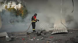UKRAINE: Russian drone attack on Sumy gas station injures civilian