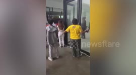 Seven injured when car crashes through school wall