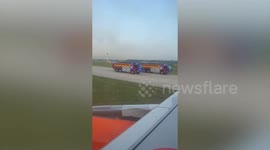 Aftermath as two easyJet planes crash on runway leaving passengers shocked