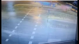 A horrific crash in Sofia, Bulgaria Today, in which a car rammed into a bus, killing one person and injuring three others.