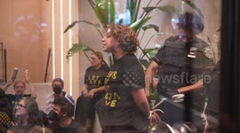 Free Gaza Protest At Senator Chuck Schumer’s New York Office