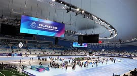 Beijing hosts first-ever humanoid robot games with football, boxing, running events