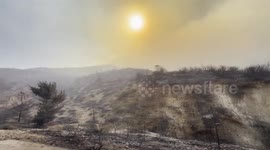 Firefighting efforts continue in Syria's Hama