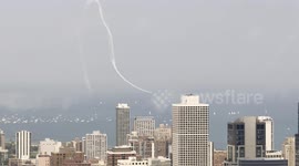 Chicago Air & Water Show Jet Plane Practice Runs