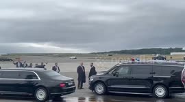 US: Putin's convoy arrives at the airport and awaits the president