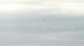 US: F-35 jets and B-2 Bomber escort Russian President Putin’s plane ahead of Alaska Summit with Trump