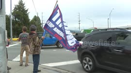 Trump supporters hold rally in Alaska as Trump-Putin meeting takes place
