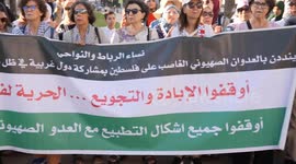 Hundreds protest Israeli actions in Gaza across Morocco