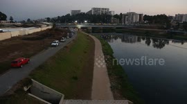 18 drown as bus falls into river in Algerian capital