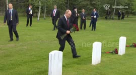 US: Putin lays flowers at graves of Soviet soldiers in Alaska
