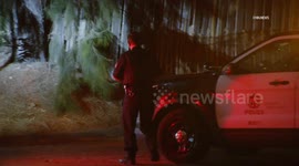 US, Los Angeles: Woodland Hills LAPD Investigates Burglary