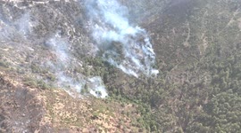 DRONE - Syria says 80% of wildfires in northern Latakia brought under control