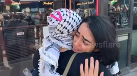 Demonstrators in Sweden protest Israel's attacks on Gaza, Palestinian journalists