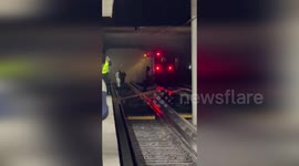 Mexico: Fire Erupts On Metro Train As Passengers Evacuated Onto Tracks In Mexico City