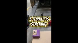3 Forklifts Stacking ( Toy Edition )