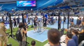 China: Humanoid robots hop to new heights in standing high jump competition