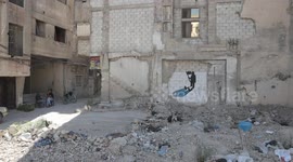 Dramatic footage shows destruction in Damascus’ war-scarred Yarmouk camp