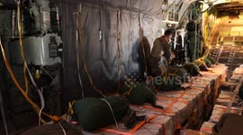 Jordanian Airdrop Aid in Gaza