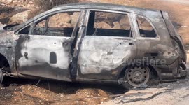 Jewish settlers torch Palestinian lands and vehicles in West Bank’s Ramallah