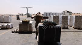 Jordanian Airdrop Aid in Gaza